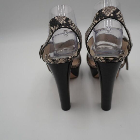 MICHAEL KORS JOSEPHINE SNAKESKIN STRAPPY PLATFORM SANDALS SIZE 9.5 - Picture 5 of 7